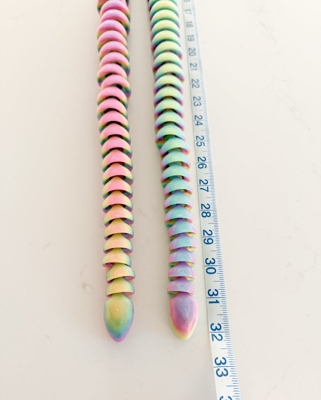 32-Inch Articulated Snake – 3D Printed, Fidget Toy