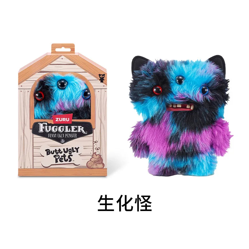 Genuine for Big-Tooth Teething Monster Pendant Funky Tooth Treasure Ugly-Cute Doll Plush Keychain 5-7 Years
