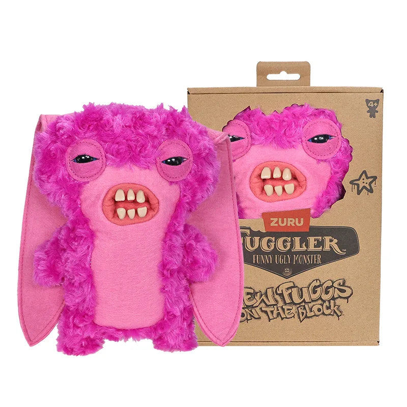 Genuine for Big-Tooth Teething Monster Pendant Funky Tooth Treasure Ugly-Cute Doll Plush Keychain 5-7 Years