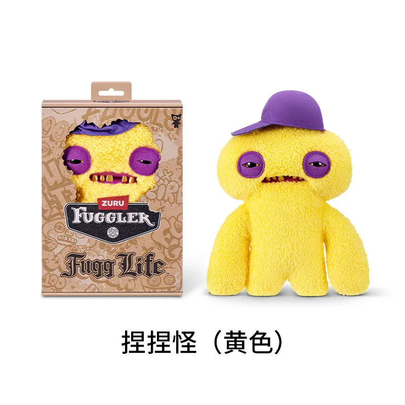 Genuine for Big-Tooth Teething Monster Pendant Funky Tooth Treasure Ugly-Cute Doll Plush Keychain 5-7 Years