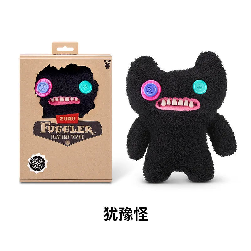 Genuine for Big-Tooth Teething Monster Pendant Funky Tooth Treasure Ugly-Cute Doll Plush Keychain 5-7 Years