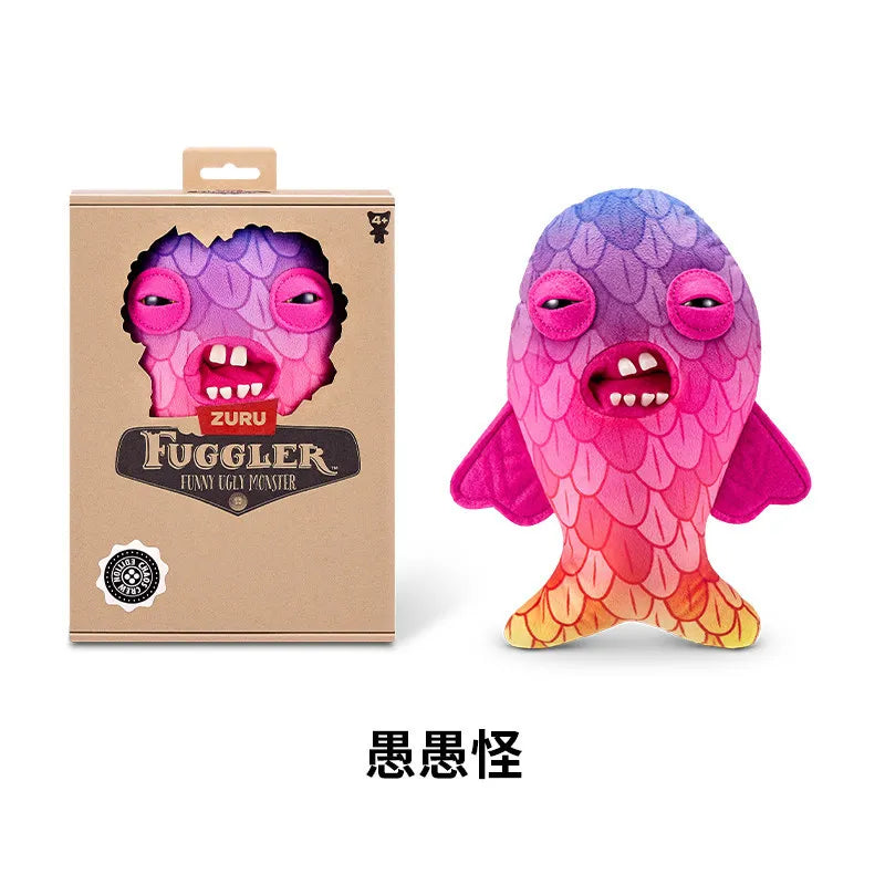 Genuine for Big-Tooth Teething Monster Pendant Funky Tooth Treasure Ugly-Cute Doll Plush Keychain 5-7 Years