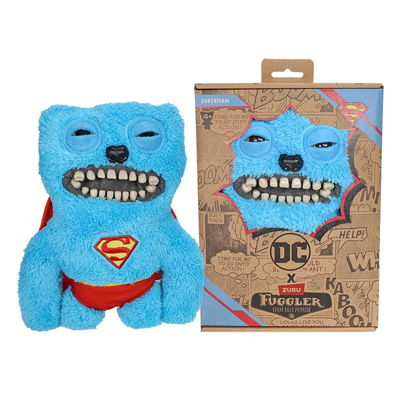 Genuine for Big-Tooth Teething Monster Pendant Funky Tooth Treasure Ugly-Cute Doll Plush Keychain 5-7 Years