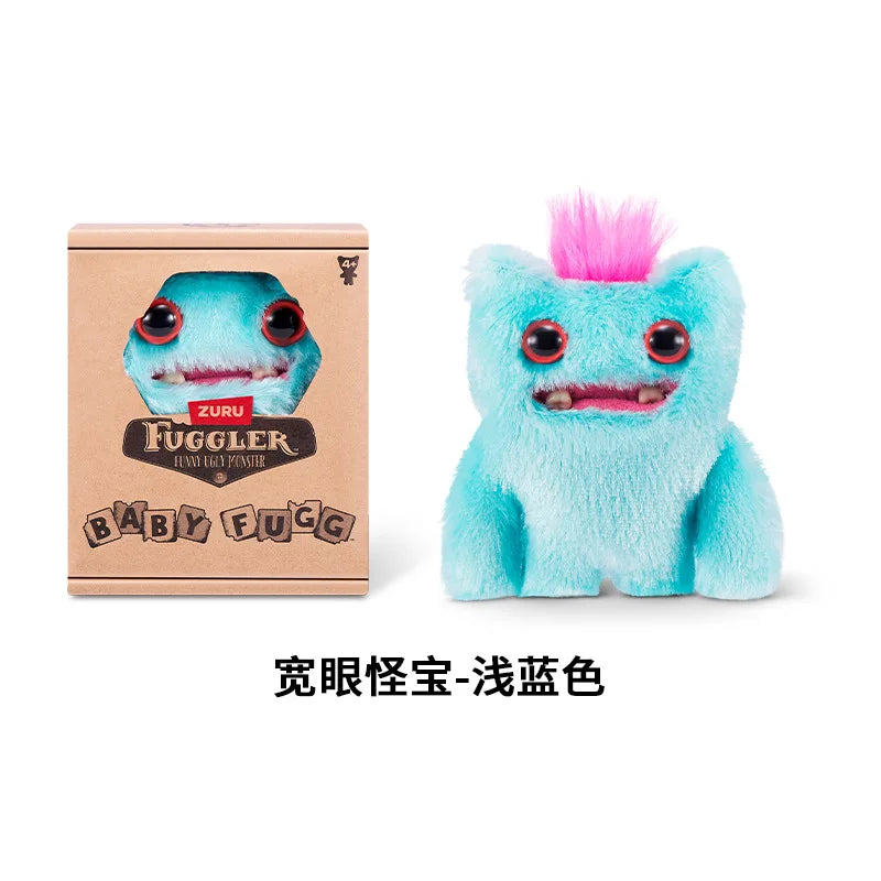 Genuine for Big-Tooth Teething Monster Pendant Funky Tooth Treasure Ugly-Cute Doll Plush Keychain 5-7 Years