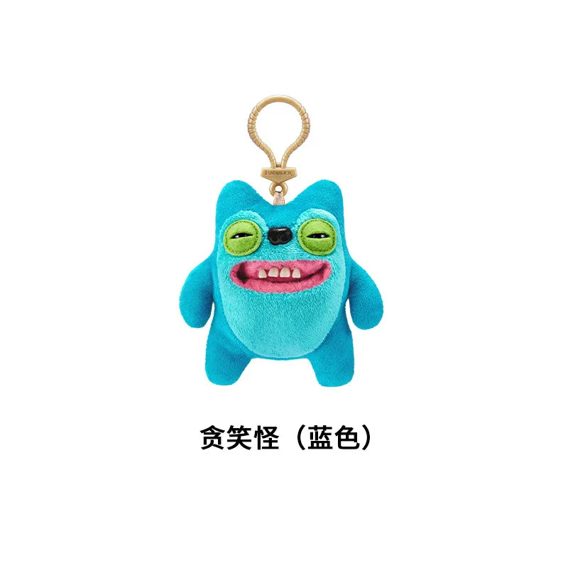 Genuine for Big-Tooth Teething Monster Pendant Funky Tooth Treasure Ugly-Cute Doll Plush Keychain 5-7 Years