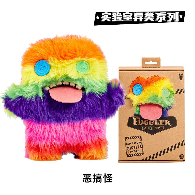 Genuine for Big-Tooth Teething Monster Pendant Funky Tooth Treasure Ugly-Cute Doll Plush Keychain 5-7 Years