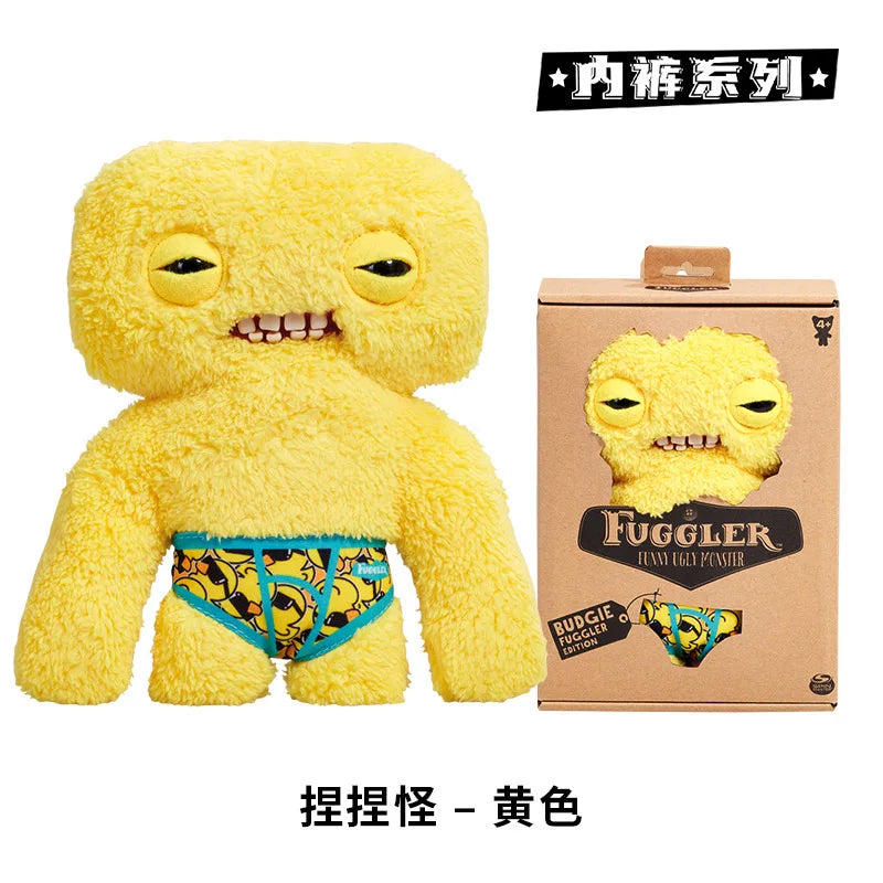 Genuine for Big-Tooth Teething Monster Pendant Funky Tooth Treasure Ugly-Cute Doll Plush Keychain 5-7 Years
