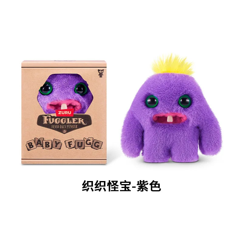 Genuine for Big-Tooth Teething Monster Pendant Funky Tooth Treasure Ugly-Cute Doll Plush Keychain 5-7 Years