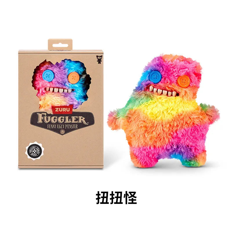 Genuine for Big-Tooth Teething Monster Pendant Funky Tooth Treasure Ugly-Cute Doll Plush Keychain 5-7 Years
