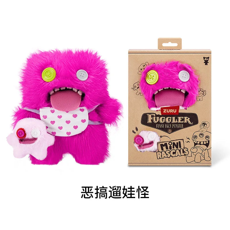 Genuine for Big-Tooth Teething Monster Pendant Funky Tooth Treasure Ugly-Cute Doll Plush Keychain 5-7 Years