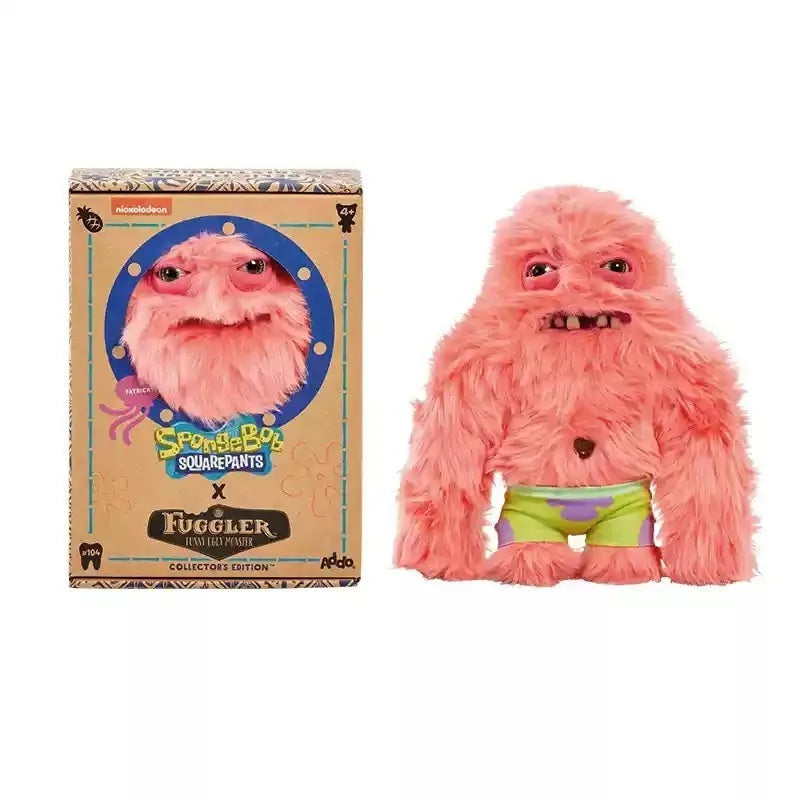 Genuine for Big-Tooth Teething Monster Pendant Funky Tooth Treasure Ugly-Cute Doll Plush Keychain 5-7 Years