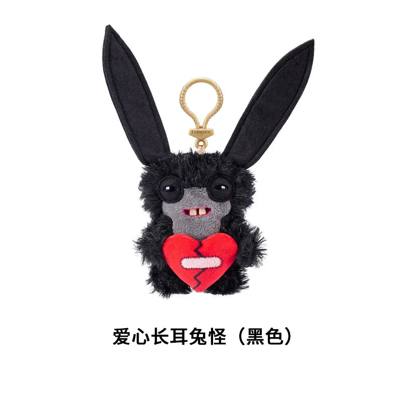 Genuine for Big-Tooth Teething Monster Pendant Funky Tooth Treasure Ugly-Cute Doll Plush Keychain 5-7 Years