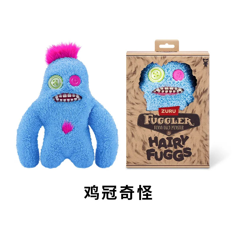 Genuine for Big-Tooth Teething Monster Pendant Funky Tooth Treasure Ugly-Cute Doll Plush Keychain 5-7 Years