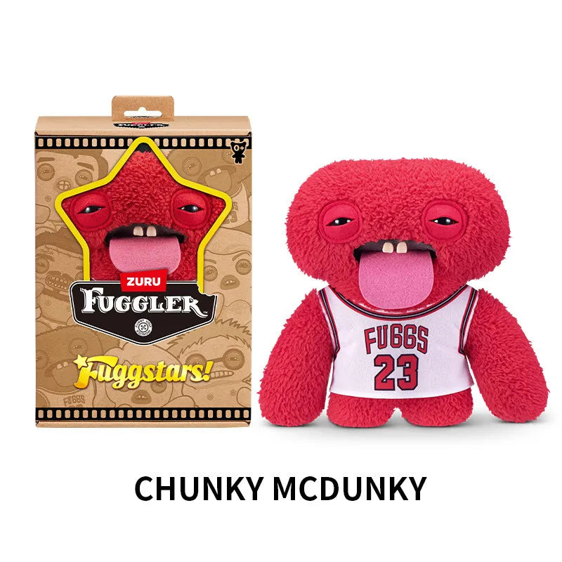 Genuine for Big-Tooth Teething Monster Pendant Funky Tooth Treasure Ugly-Cute Doll Plush Keychain 5-7 Years