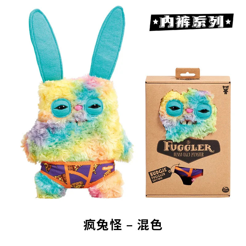 Genuine for Big-Tooth Teething Monster Pendant Funky Tooth Treasure Ugly-Cute Doll Plush Keychain 5-7 Years