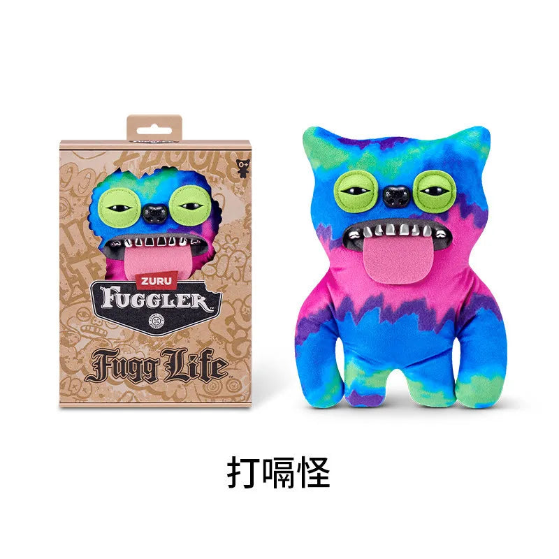 Genuine for Big-Tooth Teething Monster Pendant Funky Tooth Treasure Ugly-Cute Doll Plush Keychain 5-7 Years
