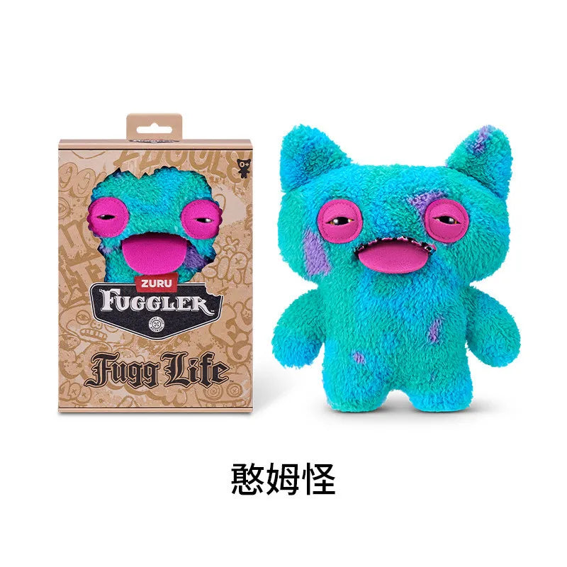 Genuine for Big-Tooth Teething Monster Pendant Funky Tooth Treasure Ugly-Cute Doll Plush Keychain 5-7 Years