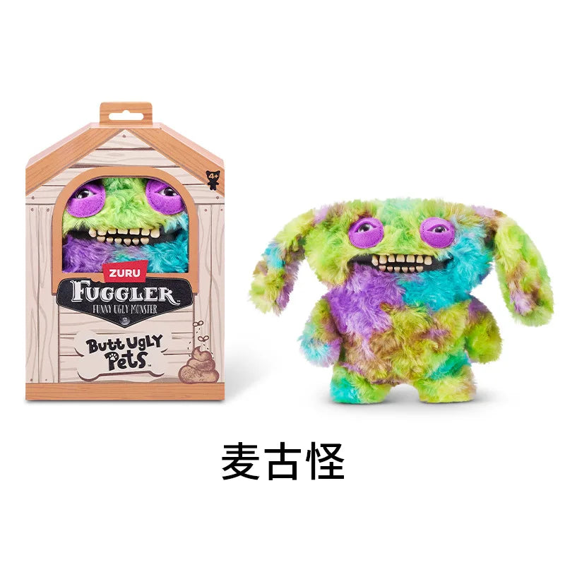 Genuine for Big-Tooth Teething Monster Pendant Funky Tooth Treasure Ugly-Cute Doll Plush Keychain 5-7 Years