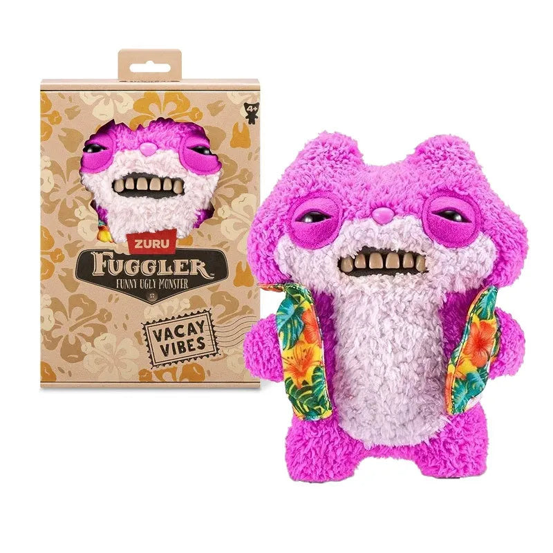 Genuine for Big-Tooth Teething Monster Pendant Funky Tooth Treasure Ugly-Cute Doll Plush Keychain 5-7 Years