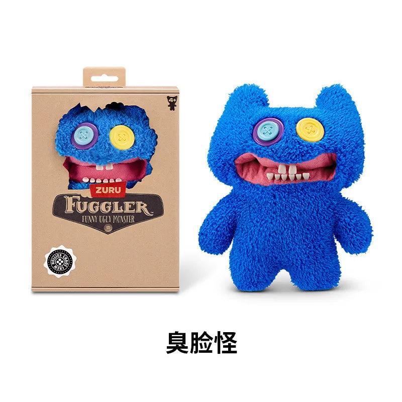 Genuine for Big-Tooth Teething Monster Pendant Funky Tooth Treasure Ugly-Cute Doll Plush Keychain 5-7 Years