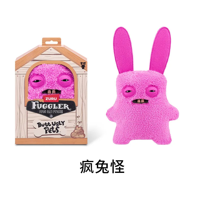 Genuine for Big-Tooth Teething Monster Pendant Funky Tooth Treasure Ugly-Cute Doll Plush Keychain 5-7 Years