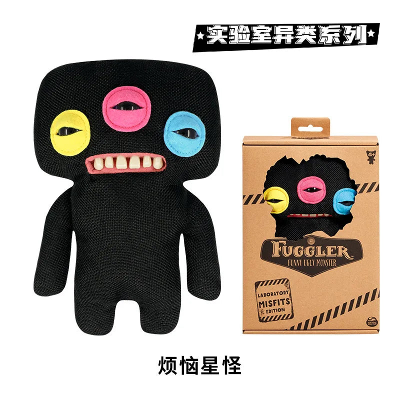 Genuine for Big-Tooth Teething Monster Pendant Funky Tooth Treasure Ugly-Cute Doll Plush Keychain 5-7 Years