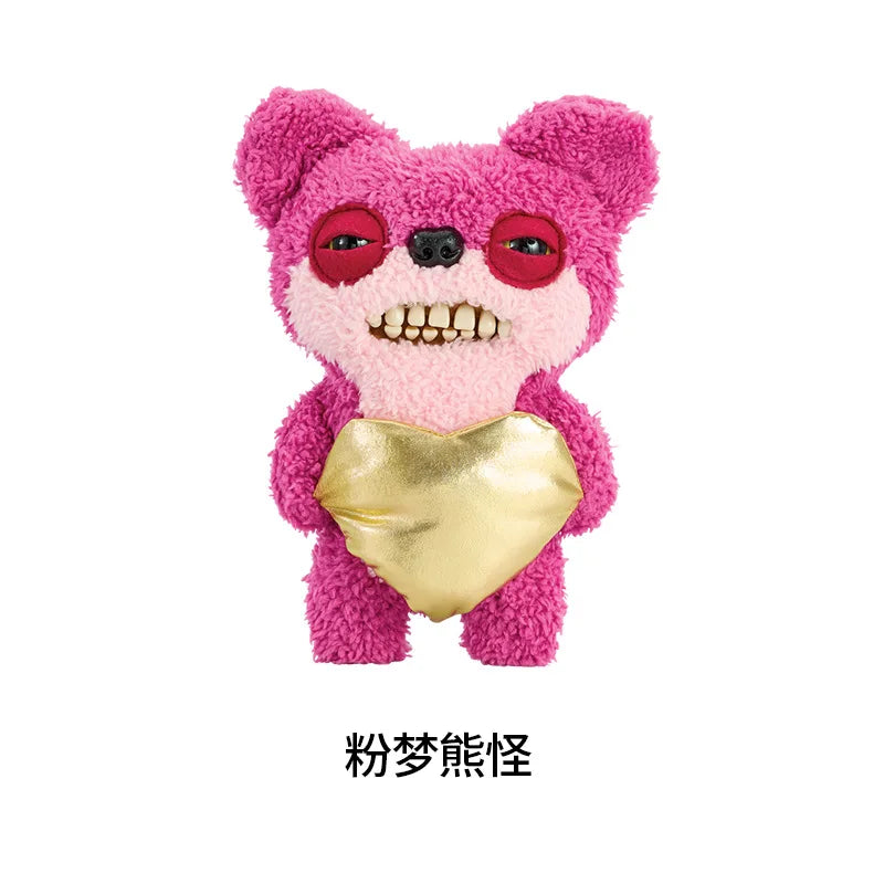 Genuine for Big-Tooth Teething Monster Pendant Funky Tooth Treasure Ugly-Cute Doll Plush Keychain 5-7 Years