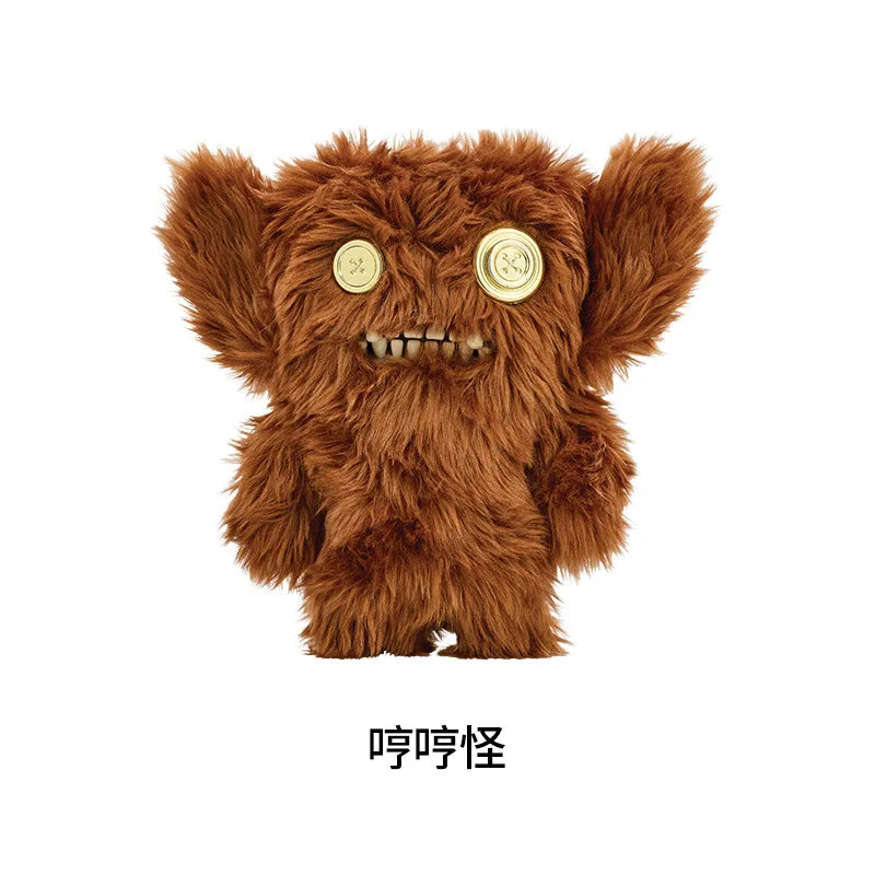 Genuine for Big-Tooth Teething Monster Pendant Funky Tooth Treasure Ugly-Cute Doll Plush Keychain 5-7 Years