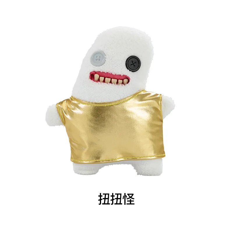 Genuine for Big-Tooth Teething Monster Pendant Funky Tooth Treasure Ugly-Cute Doll Plush Keychain 5-7 Years