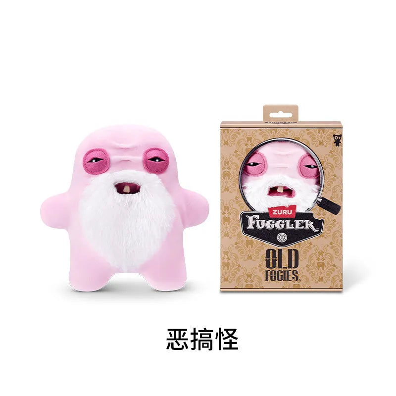 Genuine for Big-Tooth Teething Monster Pendant Funky Tooth Treasure Ugly-Cute Doll Plush Keychain 5-7 Years