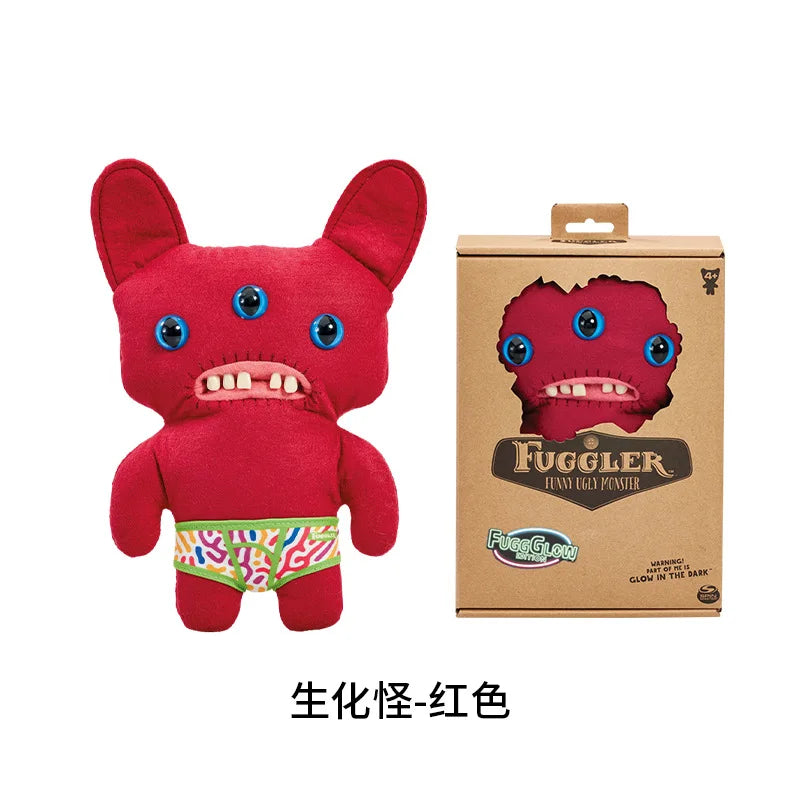 Genuine for Big-Tooth Teething Monster Pendant Funky Tooth Treasure Ugly-Cute Doll Plush Keychain 5-7 Years