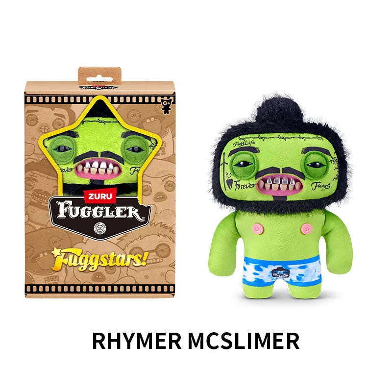 Genuine for Big-Tooth Teething Monster Pendant Funky Tooth Treasure Ugly-Cute Doll Plush Keychain 5-7 Years