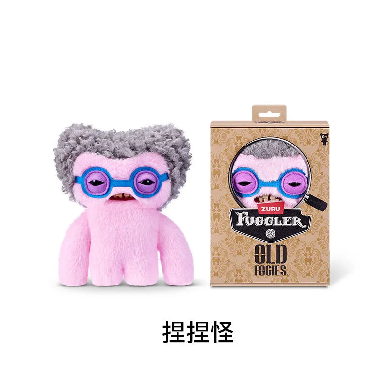 Genuine for Big-Tooth Teething Monster Pendant Funky Tooth Treasure Ugly-Cute Doll Plush Keychain 5-7 Years