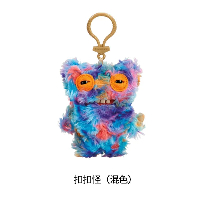 Genuine for Big-Tooth Teething Monster Pendant Funky Tooth Treasure Ugly-Cute Doll Plush Keychain 5-7 Years