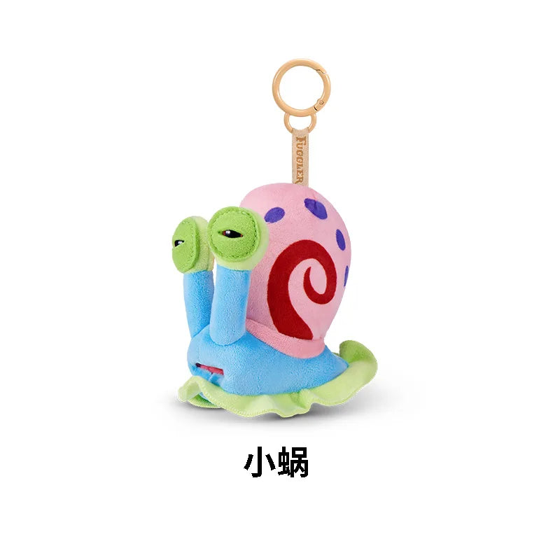 Genuine for Big-Tooth Teething Monster Pendant Funky Tooth Treasure Ugly-Cute Doll Plush Keychain 5-7 Years