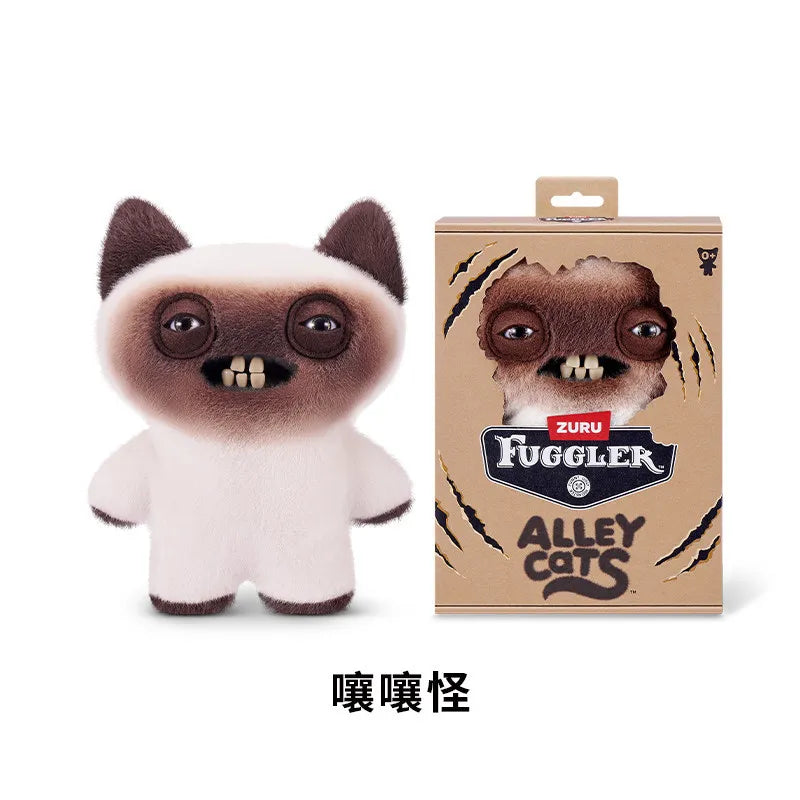 Genuine for Big-Tooth Teething Monster Pendant Funky Tooth Treasure Ugly-Cute Doll Plush Keychain 5-7 Years