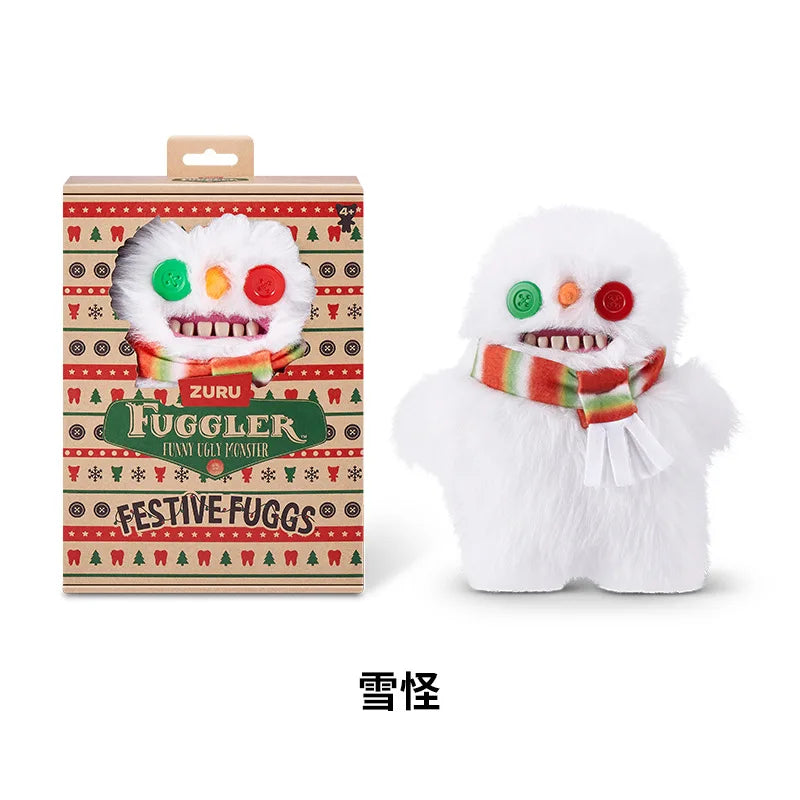 Genuine for Big-Tooth Teething Monster Pendant Funky Tooth Treasure Ugly-Cute Doll Plush Keychain 5-7 Years
