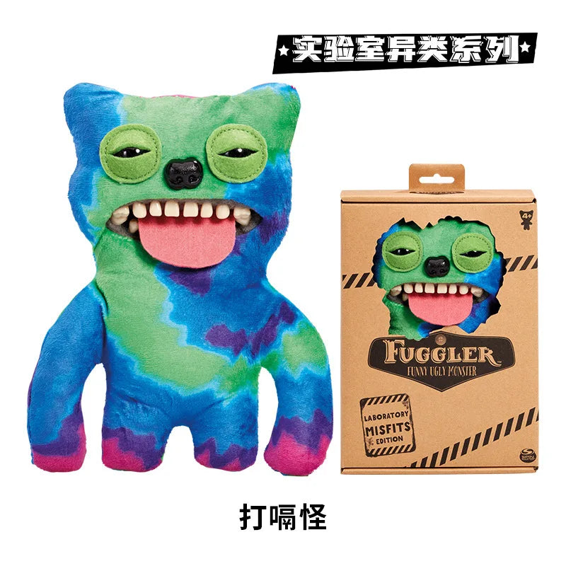 Genuine for Big-Tooth Teething Monster Pendant Funky Tooth Treasure Ugly-Cute Doll Plush Keychain 5-7 Years