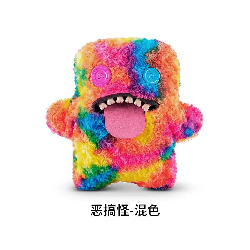 Genuine for Big-Tooth Teething Monster Pendant Funky Tooth Treasure Ugly-Cute Doll Plush Keychain 5-7 Years