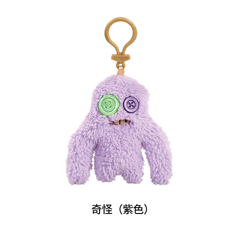 Genuine for Big-Tooth Teething Monster Pendant Funky Tooth Treasure Ugly-Cute Doll Plush Keychain 5-7 Years