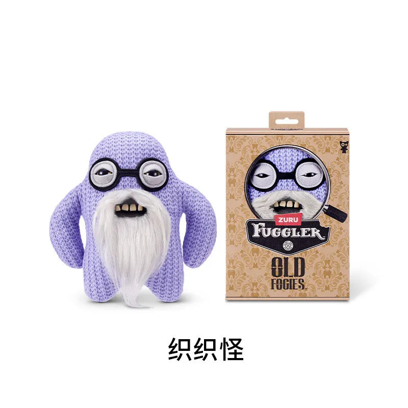 Genuine for Big-Tooth Teething Monster Pendant Funky Tooth Treasure Ugly-Cute Doll Plush Keychain 5-7 Years