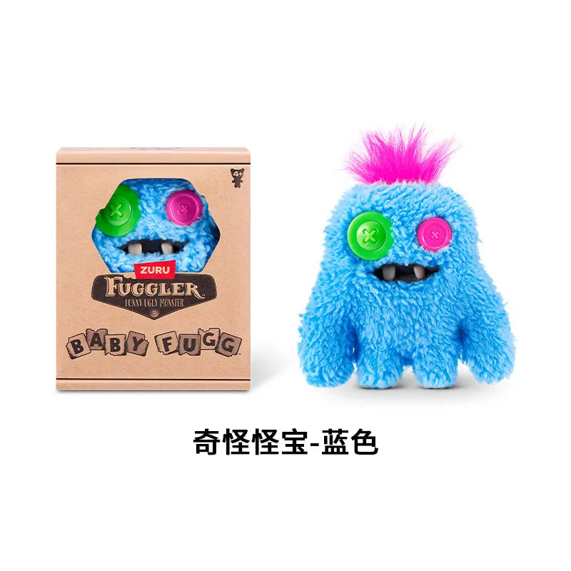 Genuine for Big-Tooth Teething Monster Pendant Funky Tooth Treasure Ugly-Cute Doll Plush Keychain 5-7 Years