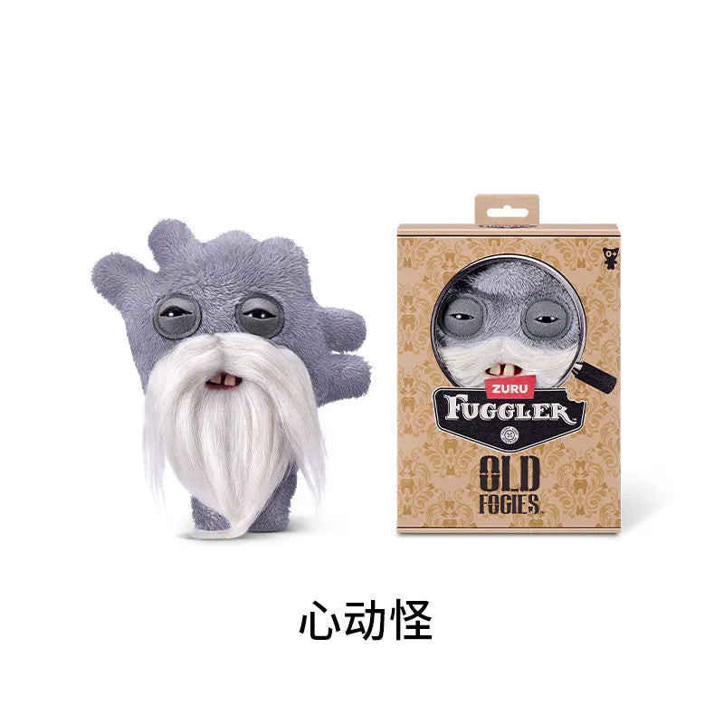 Genuine for Big-Tooth Teething Monster Pendant Funky Tooth Treasure Ugly-Cute Doll Plush Keychain 5-7 Years
