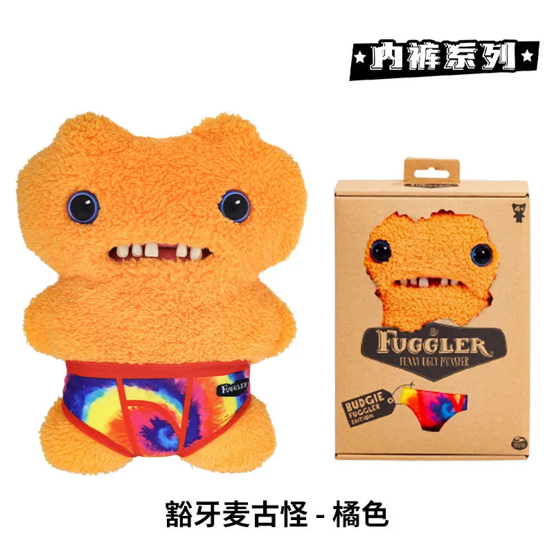 Genuine for Big-Tooth Teething Monster Pendant Funky Tooth Treasure Ugly-Cute Doll Plush Keychain 5-7 Years