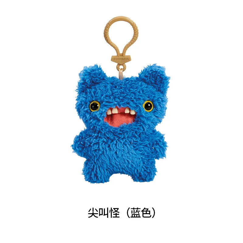 Genuine for Big-Tooth Teething Monster Pendant Funky Tooth Treasure Ugly-Cute Doll Plush Keychain 5-7 Years