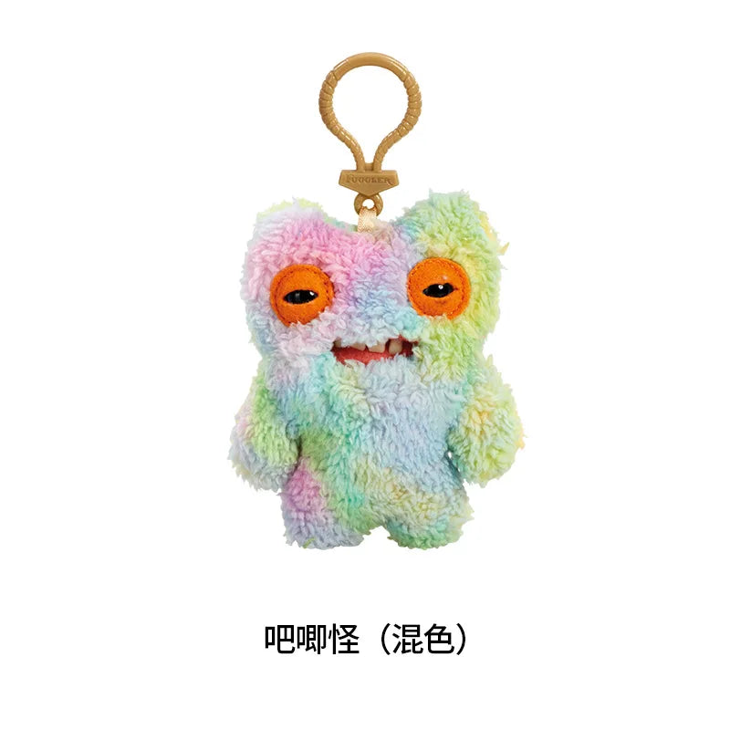 Genuine for Big-Tooth Teething Monster Pendant Funky Tooth Treasure Ugly-Cute Doll Plush Keychain 5-7 Years