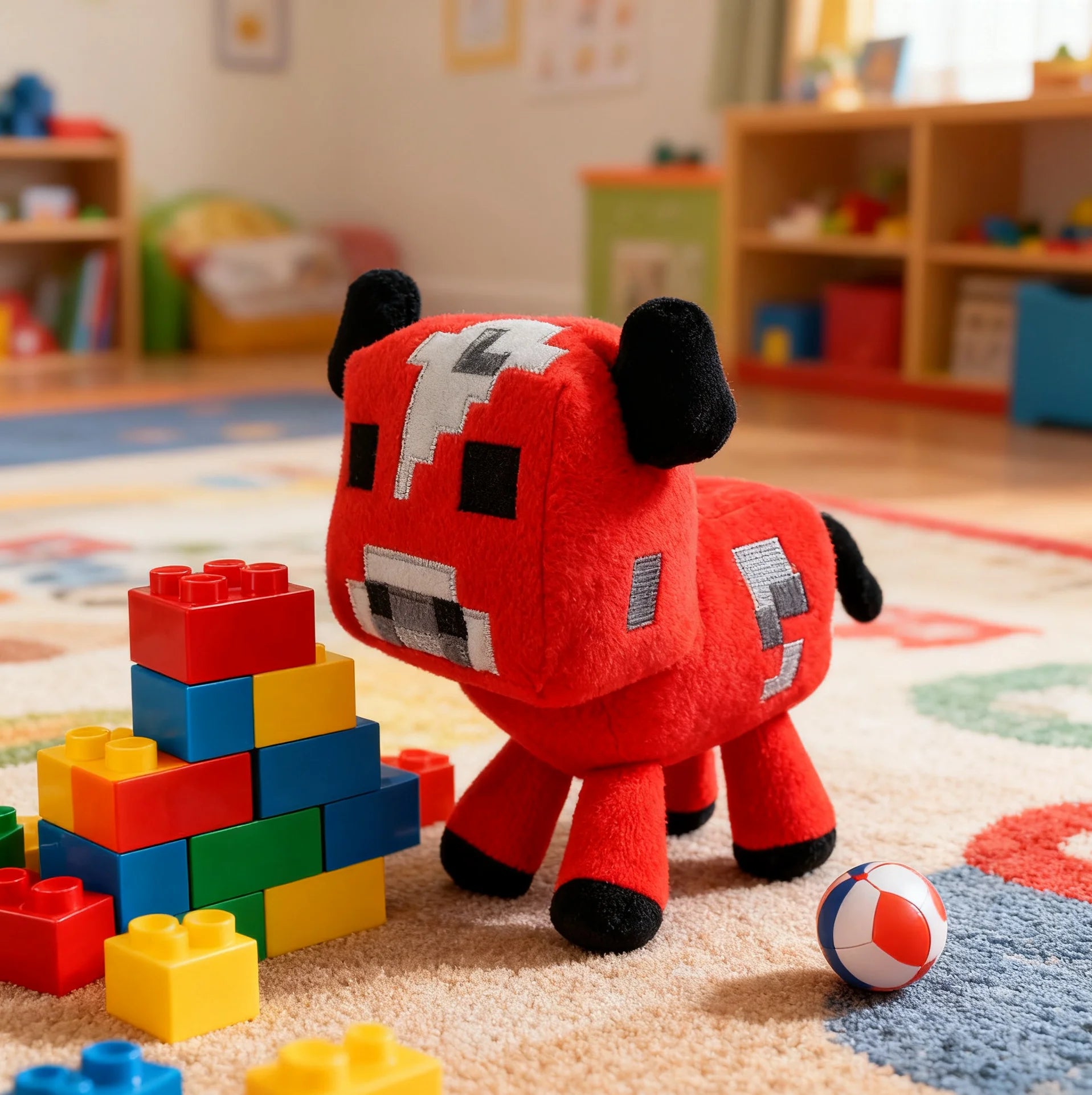 Red Cow Plush — Soft & Squishy 16cm Stuffed Animal