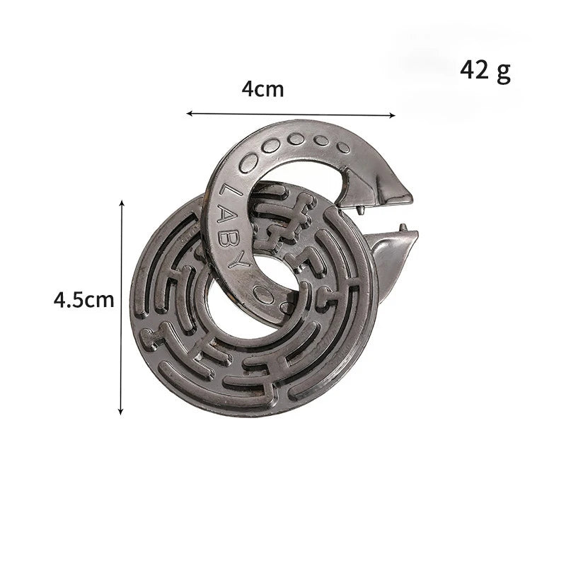 Metallic Theme Lock Puzzles For Adults - Advanced Geometric Tavern Puzzles