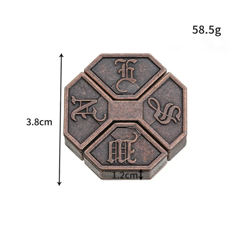 Metallic Theme Lock Puzzles For Adults - Advanced Geometric Tavern Puzzles