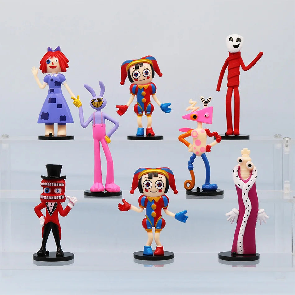 Digital Circus Q-Style Figurines — 8-Character Collector Set